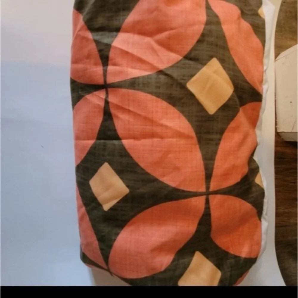 Rare Designer Caroline Okun mid century modern Queen duvet